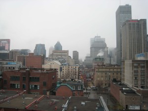 Montreal desde el hotel de dia