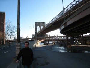 El puente de Brooklyn. ¡Cómo costó encontrar dónde cogerlo!